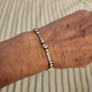 Elegant 14k Gold and Silver Bracelet